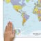 RoomMates World Map Dry Erase Peel & Stick Giant Decals